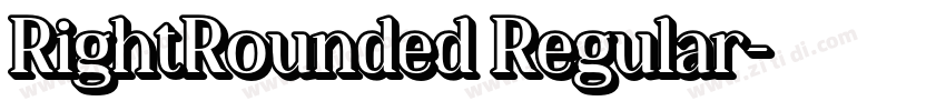 RightRounded Regular字体转换
